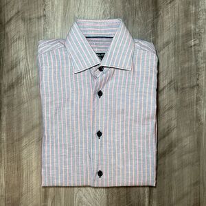 Masutto Mio Linen Long Sleeve Button Down - XS